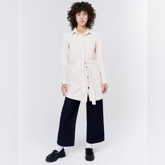 Unpublished JONIE Convertible Utility Dress Jacket in Bone Size Small NWOT - Picture 1 of 16